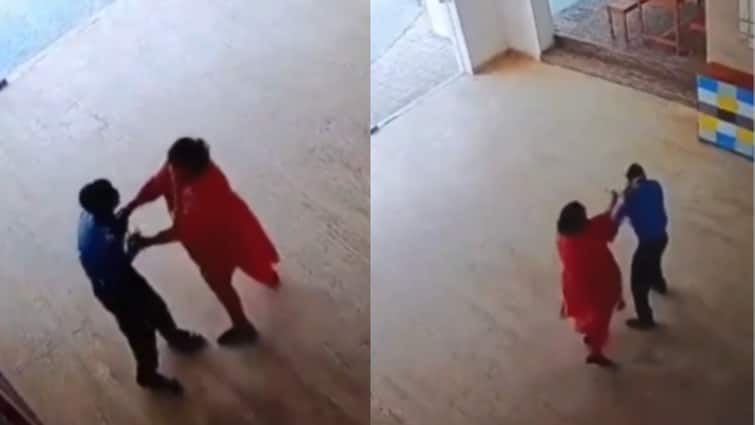 On Cam: Woman Repeatedly Slaps Security Guard At Greater Noida Housing Society, Case Filed