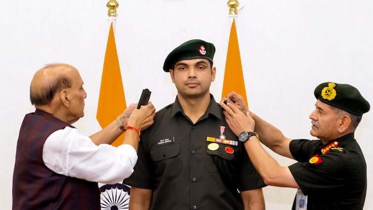 Javelin Throw Olympic Gold Medallist Neeraj Chopra Conferred Lt Colonel Rank