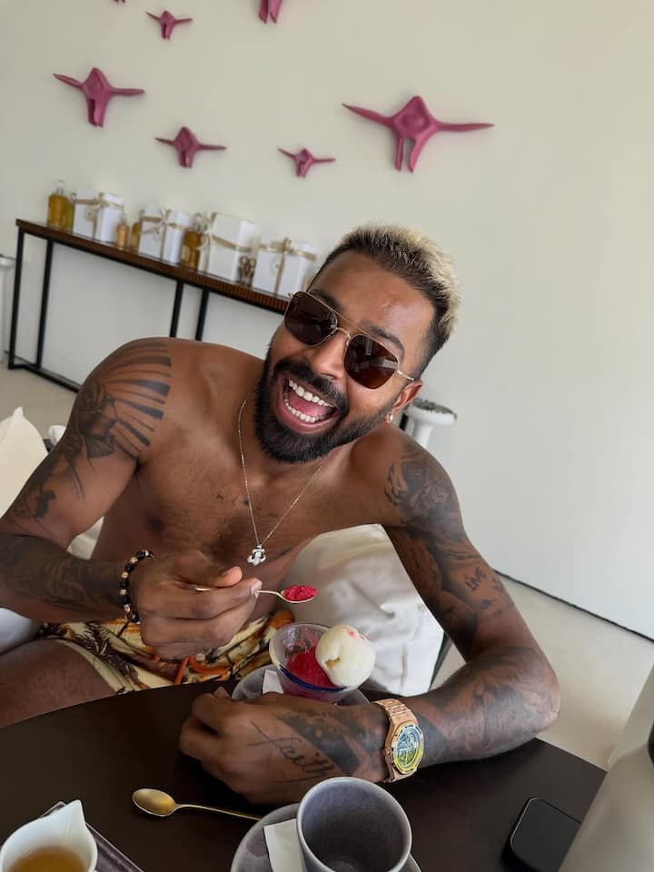 The cricketer captioned his Instagram post simply as, “Blessed.”