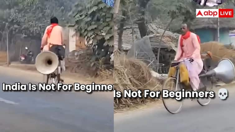 साइकिल पर लगाया स्पीकर और बजाए 90s के गाने, बाबा का टशन देख उड़ जाएंगे होश साइकिल पर लगाया स्पीकर और बजाए 90s के गाने, बाबा का टशन देख उड़ जाएंगे होश