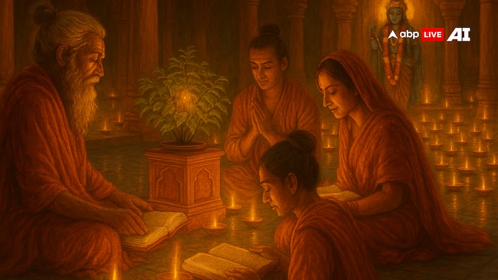 कार्तिक माह के दौरान वैष्णव ग्रंथ का पठन-पाठन करने के साथ इसका श्रवण (सुनना) भी करना चाहिए.