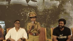 ஆர்யன் பட பத்திரிகையாளர் சந்திப்பில் பேசிய நடிகர் விஷ்ணு விஷாலின் மகன்