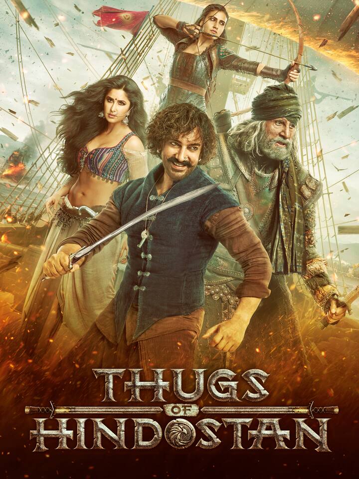 Thugs of Hindostan - is considered to be the biggest flop film of Aamir Khan and Amitabh Bachchan. It was released on the occasion of Diwali in the year 2018. Made with a huge budget of Rs 240 crore, this film had a lifetime collection of only Rs 150 crore at the box office.