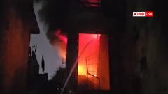 लखनऊ में अलीगंज में 3 मंजिला मकान और गोदाम में लगी भयंकर आग, 4 फायर कर्मी घायल