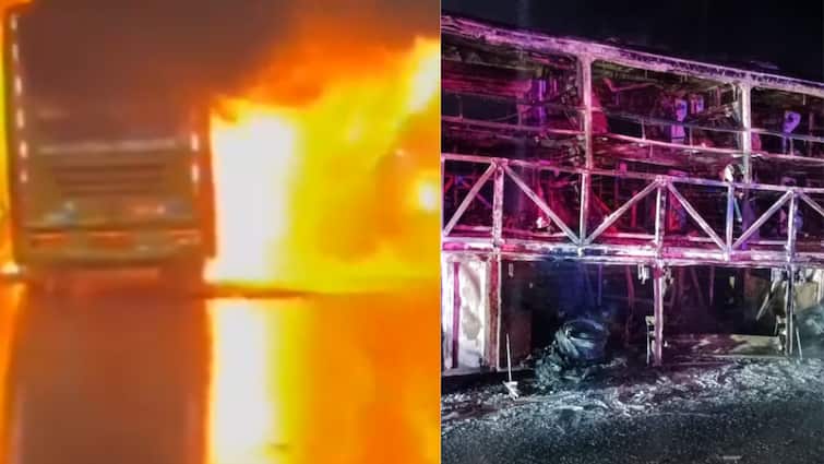 Kurnool Bus Fire: Authorities Release Helpline Numbers, Publish Survivor List; DNA Tests On To Identify Victims Kurnool Bus Fire: Authorities Release Helpline Numbers, Publish Survivor List; DNA Tests On To Identify Victims
