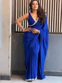 Look: બ્લૂ સાડી, ડીપનેક બ્લાઉઝમાં મોનાલિસાએ ફરી બતાવ્યો દેશી અવતાર, અદા જોઇ ફેન્સ પાગલ