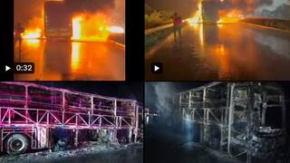 Andhra Bus Fire: அடக்கடவுளே..! மோதிய பைக், பற்றி எரிந்த வால்வோ பேருந்து - 30 பேர் பலி? 40 பயணிகள் நிலை?