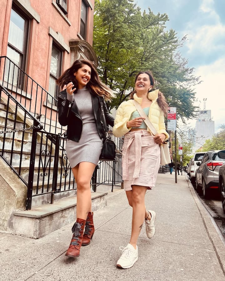 Taapsee often posts her pictures with her sister. Shagun is often seen with Taapsee even on trips.