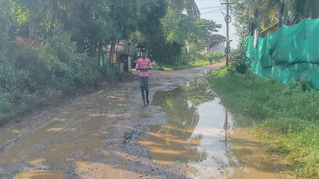 வடிய வழியில்லாமல் தேங்கி நிற்கும் மழைநீர்... தொற்று நோய் பரவும் அபாயம்