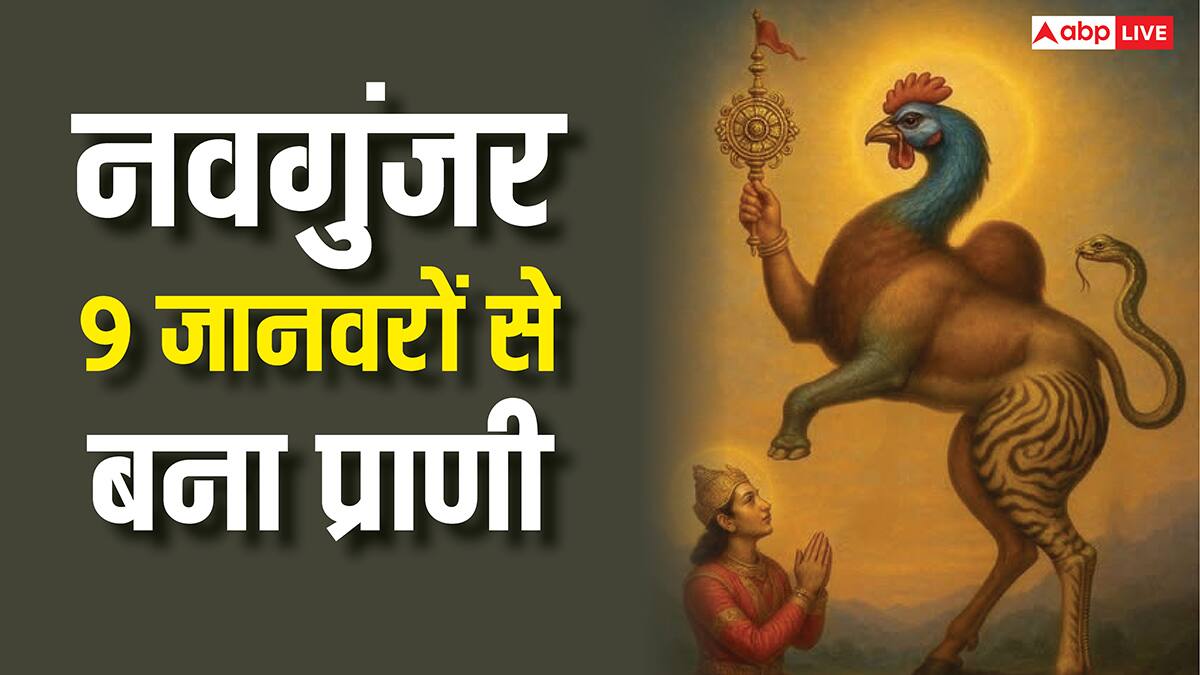 सिर मुर्गे का, कमर शेर की और पूंछ सांप का...श्रीविष्णु का नवगुंजर अवतार, जो 9 जानवरों से मिलकर बना है!
