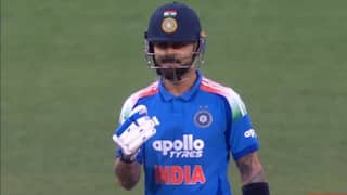 India vs australia 3rd odi virat kohli celebration after taking 1 run in ind vs aus sydney know why