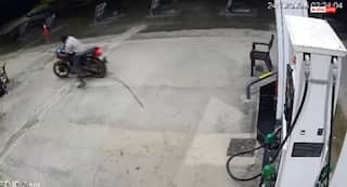 कुरनूल बस हादसे से पहले का CCTV वीडियो वायरल, बाइक सवार के नशे में होने का दावा