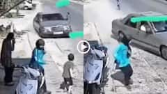 Video: तेज रफ्तार कार के सामने थे 4 बच्चे, फिल्मी स्टाइल में घुमाया स्टेयरिंग, वीडियो देख ड्राइवर को करेंगे सलाम