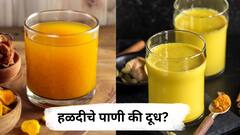 Benefits Of Turmeric : हळदीचं पाणी की हळदीचं दूध तुमच्या आरोग्यासाठी कोणते फायदेशीर?
