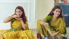 अक्षरा सिंह ने नहाय खाय के साथ की छठ पूजा की शुरुआत, हरे रंग की साड़ी में दिखा नो मेकअप लुक