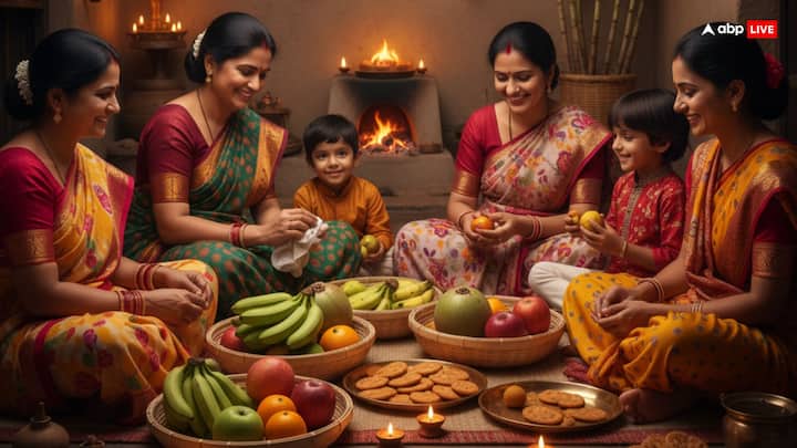 सांध्य अर्घ्य वह समय होता है जब डूबते हुए सूर्य को अर्घ्य देकर उनका आशीर्वाद प्राप्त किया जाता है. खरना के बाद व्रती और परिवार के सदस्य मिलकर रात में ही विशेष अर्घ्य की तैयारी में जुट जाते हैं. यह पूजा न सिर्फ सूर्य देव की उपासना है, बल्कि परिवार की सुख-समृद्धि और आरोग्य की कामना का प्रतीक भी है.