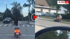 गलती स्कूटी की है... सड़क पर स्कूटी लेकर फैल गईं दीदी तो मजे लेने लगे यूजर्स; देखें वीडियो