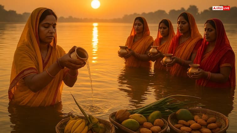 अर्घ्य देने से सूर्य देवता करते हैं चमत्कार, जानें छठ पर्व में जल अर्पण का धार्मिक और वैज्ञानिक लाभ अर्घ्य देने से सूर्य देवता करते हैं चमत्कार, जानें छठ पर्व में जल अर्पण का धार्मिक और वैज्ञानिक लाभ