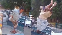 Video: जिम करने वाले बेहोश हैं! शरीर को गोल घुमाकर चखरी बन गया मोटा आदमी! लोगों ने किए मजेदार कमेंट्स