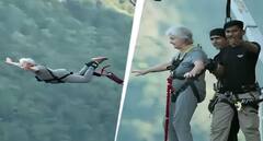 82 ਸਾਲਾ ਦੀ ਔਰਤ ਨੇ ਬੇਖੌਫ਼ ਹੋ ਕੇ ਕੀਤੀ ਬੰਜੀ ਜੰਪਿੰਗ, 117 ਮੀਟਰ ਦੀ ਉਚਾਈ ਤੋਂ ਮਾਰੀ ਛਾਲ, ਹਰ ਕੋਈ ਹਿੰਮਤ ਦੀ ਕਰ ਰਿਹਾ ਤਾਰੀਫ਼, ਦੇਖੋ ਵੀਡੀਓ