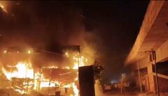 मुरादाबाद में तीन मंजिला रेस्टोरेंट में भीषण आग, हादसे में एक महिला की मौत और 10 लोग झुलसे