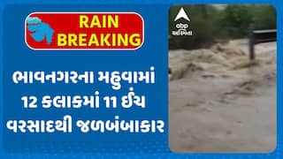 Bhavnagar Rain: ભાવનગરના મહુવામાં 12 કલાકમાં 11 ઈંચ વરસાદથી જળબંબાકાર