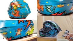 చేతితో పెయింట్‌ చేసిన యునిక్‌ హెల్మెట్స్‌ - మన హైదరాబాద్‌లోనే