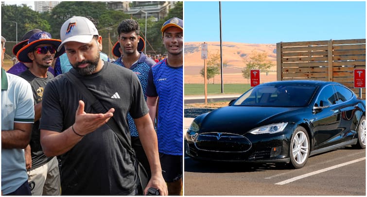 Rohit Sharma Adds Tesla Model Y To His Luxury Garage - Check Price, Features Rohit Sharma Adds Tesla Model Y To His Luxury Garage - Check Price, Features