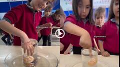 Video: गिलास में पड़े संतरे को निकालना है, लेकिन पानी नहीं गिरना चाहिए, बच्ची की ट्रिक ने कर दिया कमाल!