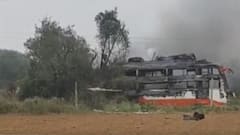 Two Dead, Many Injured After Bus Catches Fire In Jaipur