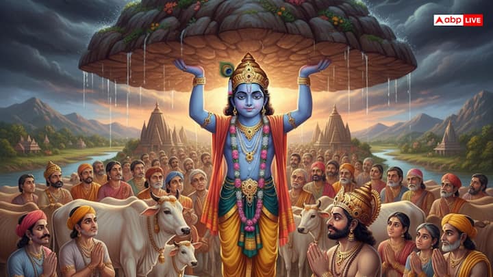 కార్తీక శుక్ల  పాడ్యమి నుంచి సప్తమి వరకు శ్రీకృష్ణుడు ఇంద్రుని కోపం నుంచి బృందావన వాసులను రక్షించడానికి గోవర్ధన పర్వతాన్ని ఎత్తాడని నమ్ముతారు. ఎనిమిదవ రోజున ఇంద్రుని అహంకారం తొలగి...శ్రీకృష్ణుడిని క్షమించమని కోరాడు, అప్పటి నుండి కార్తీక మాసంలోని అష్టమి రోజున గోపాష్టమి ఉత్సవం జరుపుకుంటారు.