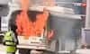 Watch: कुछ दूर खड़ा था विमान, दिल्ली एयरपोर्ट पर आग का गोला बनी बस, सामने आया वीडियो
