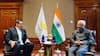 Cyprus FM Constantinos Kombos Begins First Official Visit To India