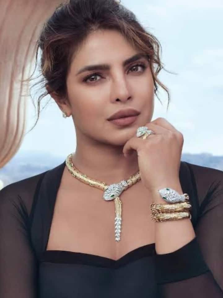 फ्लोरिडा में टूर की तस्वीरों के अलावा भी प्रियंका चोपड़ा ने अपनी दूसरी तस्वीरों से भी लोगों का ध्यान खींचा. पोस्ट की हुए बाकी के पिक्चर्स में प्रियंका चोपड़ा ने सांप की शेप का नेकपीस कैरी किया है. इतना ही नहीं उन्होंने अपने आउटफिट के साथ इस यूनिक डिजाइन का ब्रेसलेट भी पेयर किया है.