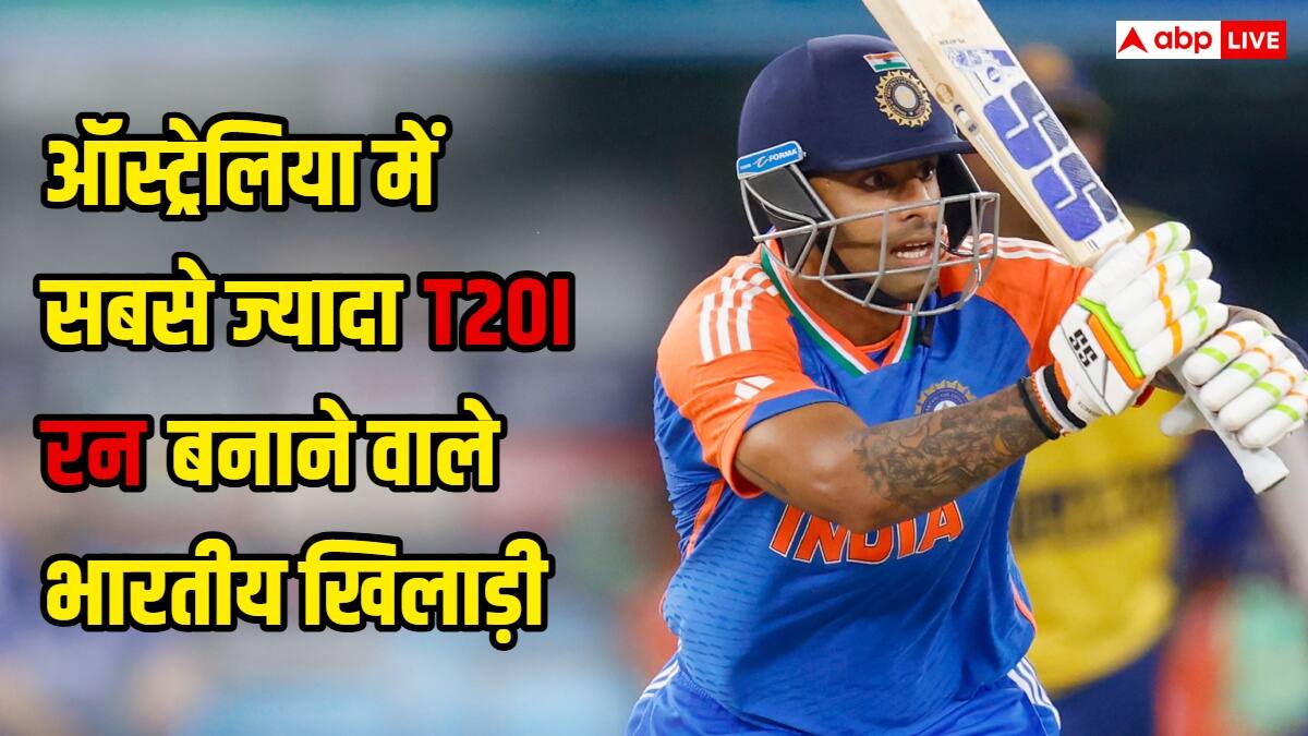 सूर्या के पास सुनहरा मौका! रोहित शर्मा को पछाड़ने से सिर्फ 59 रन दूर, जानें ऑस्ट्रेलिया में सबसे ज्यादा टी20 रन बनाने वाले 5 भारतीय कौन