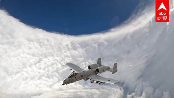 புயல் இப்படி தான் இருக்குமா? சூறாவளியை வீடியோ எடுத்த அமெரிக்கா ராணுவம்..! | Melissa Cyclone