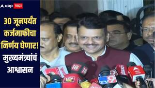 30 जूनपर्यंत कर्जमाफीबाबत अंतिम निर्णय घेऊ, मुख्यमंत्री देवेंद्र फडणवीसांच आश्वासन, बैठकीत नेमकं काय-काय ठरलं?