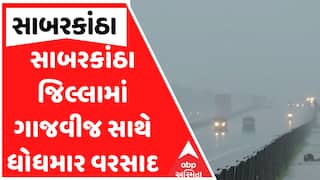Sabarkantha Rain : સાબરકાંઠા જિલ્લામાં ગાજવીજ સાથે ધોધમાર વરસાદ, જુઓ અહેવાલ