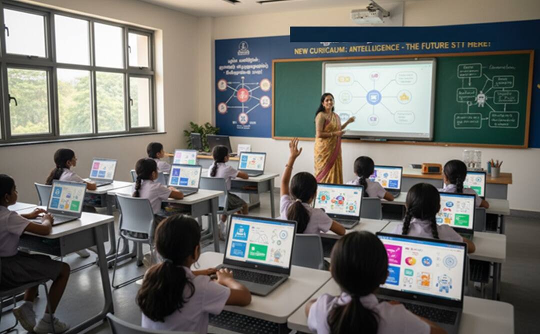 Centre to introduce AI in school curriculum from Class 3 in 2026-27 students  teachers need to know மாணவர்களுக்கு ஏஐ கட்டாயம்! 3ஆம் வகுப்பு முதல் தொழில்நுட்ப புரட்சி- அரசின் அதிரடி திட்டம்!