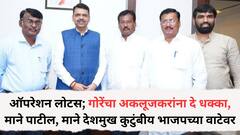 ऑपरेशन लोटस; जयकुमार गोरेंचा अकलूजकरांना दे धक्का, माने पाटील, माने देशमुख कुटुंबीय भाजपच्या वाटेवर, घडामोडींना वेग
