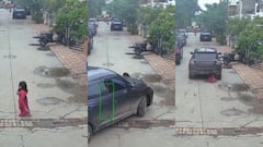 CCTV Captures Shocking Moment Ahmedabad Toddler Survives After Being Run Over By Teen-Driven Car