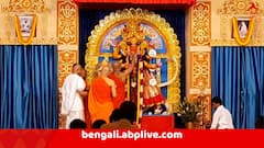 প্রথা মেনে ঐতিহ্যশালী জগদ্ধাত্রী পুজো শুরু বেলুড় মঠের সারদা পীঠে,  শনিবার প্রতিমা নিরঞ্জন