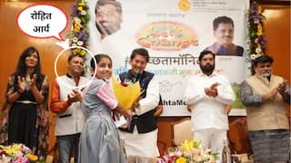 तत्कालिन शिक्षण मंत्री दीपक केसरकरांच्या ट्विटर हँडलवर एन्काउंटर झालेल्या रोहित आर्याचे फोटो; बाजूला तत्कालिन सीएम एकनाथ शिंदे, उदय सामंत