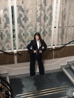 Aishwarya Rai Bachchan Redefines Power Dressing In Chic Monochrome Ensemble