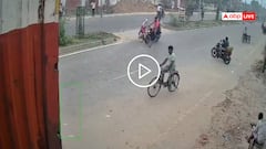 Video: साइकिल सवार लड़की को बाइक ने मारी जोरदार टक्कर, दूर जा गिरी, हादसे का वीडियो वायरल