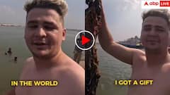Foreigner’s Ganga Dip Turns Awkward After Unexpected Discovery-Viral Video Sparks Outrage Online