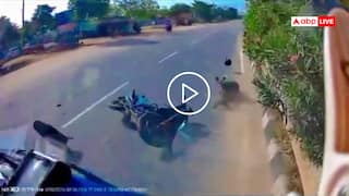 Video: बाइक वाले ने लिया यू-टर्न, तेज रफ्तार बस ने कुचला, दूर जा गिरा शख्स, खौफनाक मंजर कैमरे में कैद