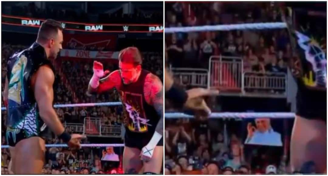 Unexpected Bollywood Twist At WWE Raw As Fan Shows Amrish Puri Poster - Watch