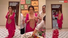 नीता अंबानी का बर्थडे सेलिब्रेशन, पिंक कलर के सूट में दिखीं गॉर्जियस, जामनगर में टीम ने दिया सरप्राइज