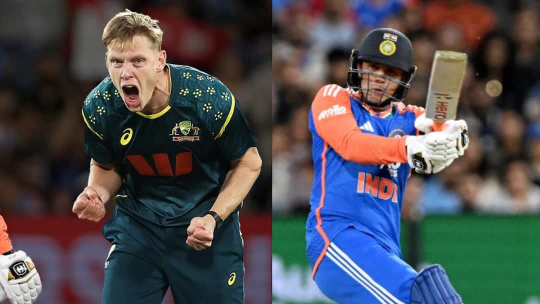 IND vs AUS 3rd T20: अभिषेक शर्मा पर नाथन एलिस की हैट्रिक, इस सीरीज में बने काल; आंकड़े उड़ा देंगे आपके होश ind vs aus nathan ellis vs abhishek sharma stats india australia t20 series IND vs AUS 3rd T20: अभिषेक शर्मा पर नाथन एलिस की हैट्रिक, इस सीरीज में बने काल; आंकड़े उड़ा देंगे आपके होश